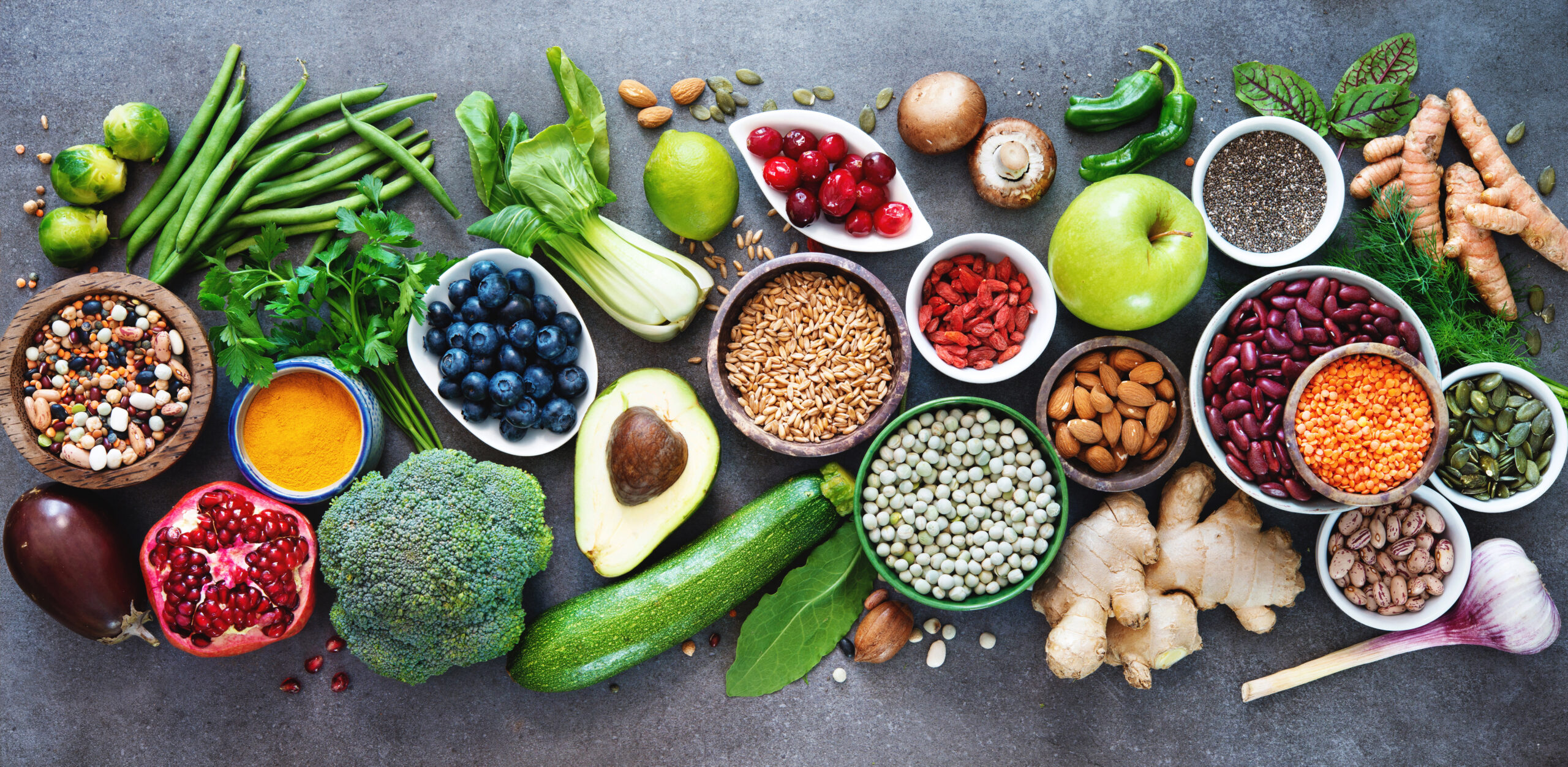 healthy food selection